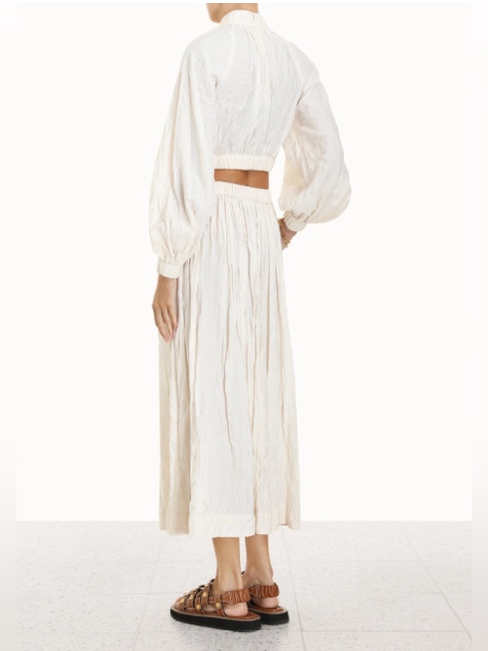 Zimmermann midi skirt pearl NWT - Picture 2 of 9
